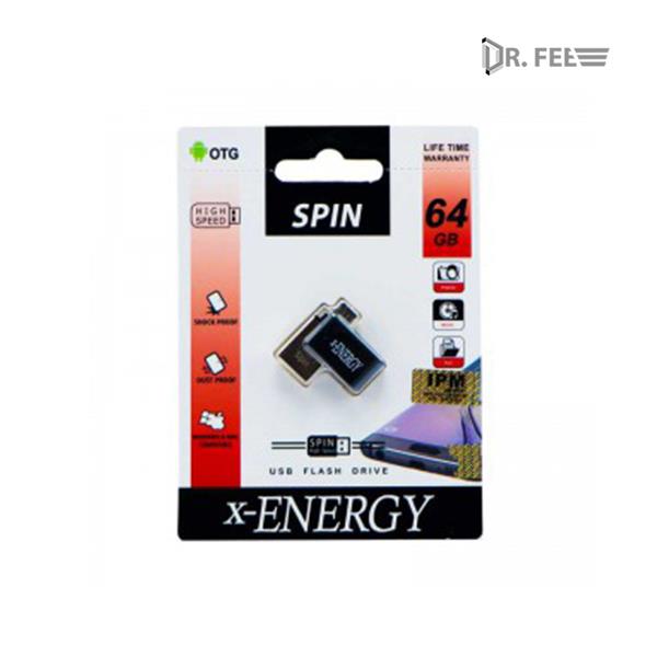 فلش ۶۴ گیگ ایکس-انرژی X-Energy SPIN OTG